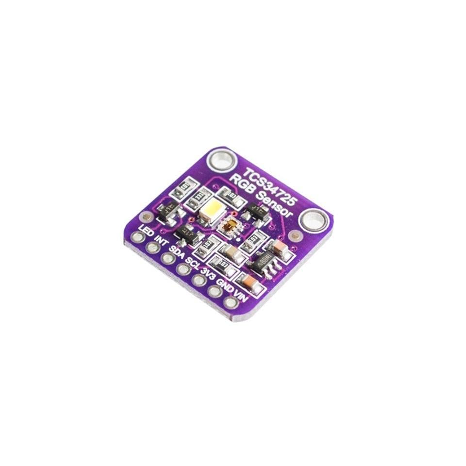 TCS34725 Düşük Güç IR Engelleme Filtresi RGB Açık Renk Sensörü Tanıma DİY Kiti Elektronik PCB kartı Arduino için Programlanabilir