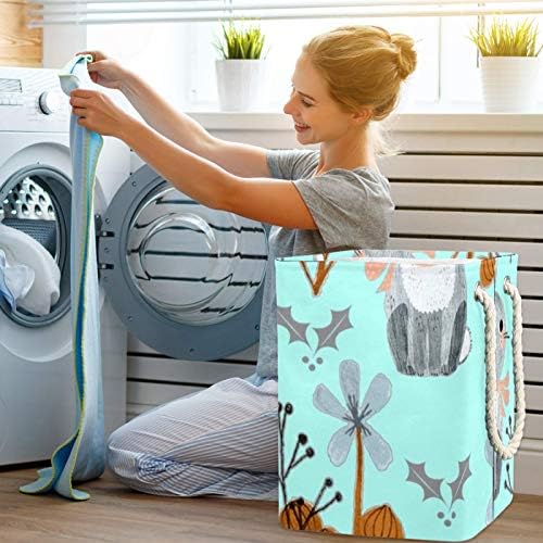 Inhomer Peluş Tavşan 300D Oxford PVC Su Geçirmez Giysiler Sepet Büyük çamaşır sepeti Battaniye Giyim Oyuncaklar Yatak