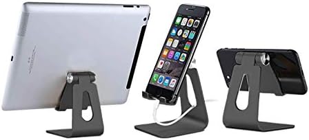 Pokanic Cep Telefonu Tablet Standı Ayarlanabilir Çok Açılı Alüminyum Kaymaz Dock Tutucu Cradle Şarj İstasyonu Dağı