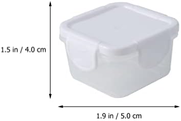 Zerodeko Mini Gıda Çeşni saklama kapları: 4 Adet İstiflenebilir kapaklı sos kapları Hava Geçirmez Mutfak saklama kutusu