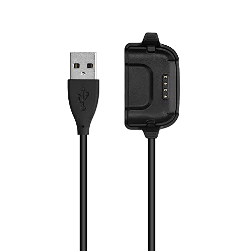 Willful ID205 / Yamay SW020 ile Uyumlu kwmobile Şarj Kablosu-Akıllı Saat USB Kablosu için Şarj Cihazı-Siyah