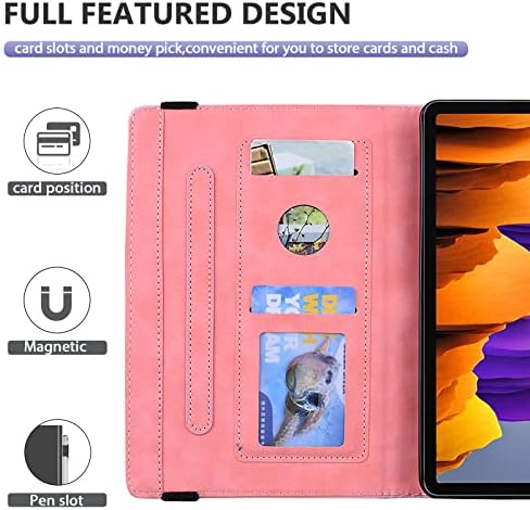 Dteck samsung kılıfı Galaxy Tab S8 Artı/S7 FE/S7+ 12.4 inç, kabartmalı Mandala Desen Flip deri kılıf Samsung kılıfı
