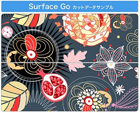 microsoft Surface için ıgstıcker Çıkartması Kapak Go/Go 2 Ultra İnce Koruyucu Vücut Sticker Skins 001125 Çiçek Renkli