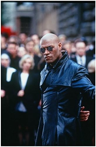 Matrix Laurence Fishburne, 8 x 10 inç Fotoğrafın arkasında elle Morpheus olarak