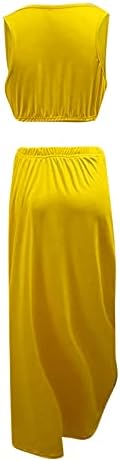 Bayan Kaşkorse Tankı Yarık Temel Uzun Etek Setleri Etek Setleri Bayanlar Etekler Setleri Yumuşak Rahat Giyim Moda