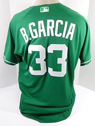 2020 Detroit Tigers Bryan Garcia 33 Oyun Verilen Yeşil Jersey St Patricks 4-Oyun Kullanılan MLB Formaları