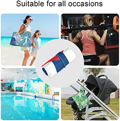 ZZXXB Küba Bayrağı Su Geçirmez Islak Çanta Kullanımlık Bez Bebek Bezi Islak Kuru fermuarlı çanta Cep Seyahat Plaj