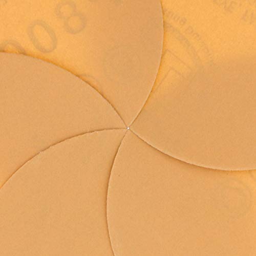 Dura-Gold 3 Zımpara Diskleri - 800 Grit, Kanca ve Halka DA Destek Plakası ve Yumuşak Yoğunluklu Arayüz Pedi