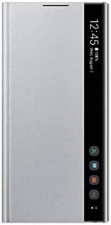 SAMSUNG Orijinal Galaxy Note 10 Clear View Kapak Kılıfı-Gümüş