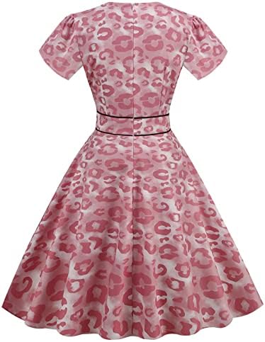 TWGONE Elbiseler Kadınlar için 1940s Kokteyl Elbiseleri Salıncak Çay Partisi Elbiseleri Rockabilly Elbiseler