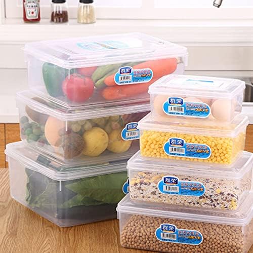 Alipis 1 pc kutusu Plastik Üretmek Sebze Yemek Hazırlık Bin Kek Sebze İle Konteyner Konteynerler Kaleci Hava Geçirmez