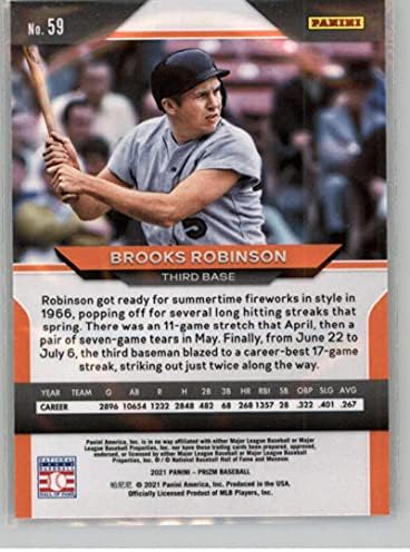2021 Panini Ödülü 59 BROOKS ROBİNSON NM+ - MT+ Baltimore Orioles Beyzbol