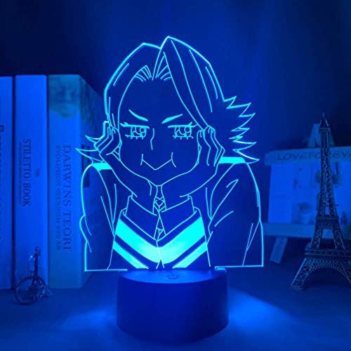 Dokunmatik Uzaktan Kumanda Renkli 3D Lamba Anime Yuga Aoyama Lambası Bebek Çocuk Yatak Odası Dekorasyon Led Gece Lambası