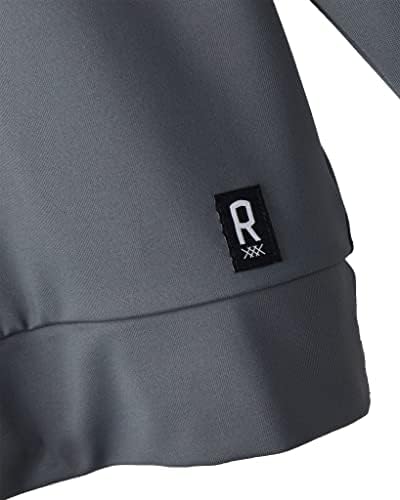 Rhone erkek Essentials Eğitim Hoodie, Nem Esneklik, 4-Way Streç Geri Dönüşümlü Polyester Kumaş, Hood w / İç Kordon