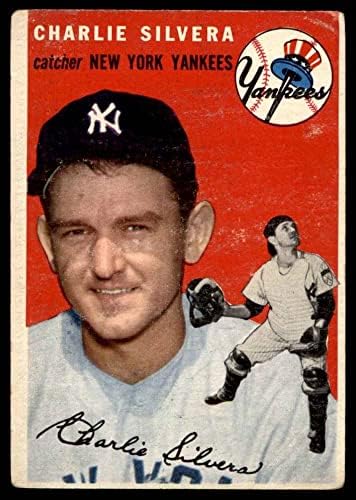 1954 Topps 96 Charlie Silvera New York Yankees (Beyzbol Kartı) Dekanın Kartları 2-İYİ Yankees