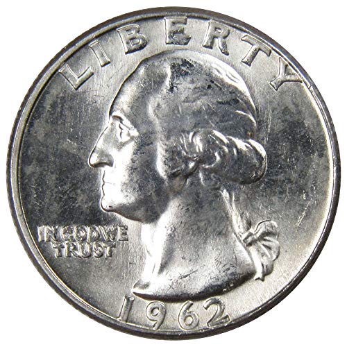 1962 D Washington Çeyrek BU Dolaşımsız Nane Devlet 90 % Gümüş 25c ABD Sikke