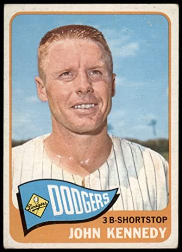 1965 Topps 119 John Kennedy Los Angeles Dodgers (Beyzbol Kartı) İYİ Dodgers