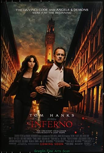 Inferno-Tom Hanks Advance Bir Sayfalık Tiyatro Yayını Film Afişi