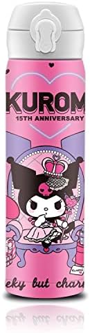 G-Ahora Anime Kitty Su Şişesi, Kawaii Anime Su Şişesi Kupası, Kızlar için Yeniden Kullanılabilir Su Şişesi 500ml (kur