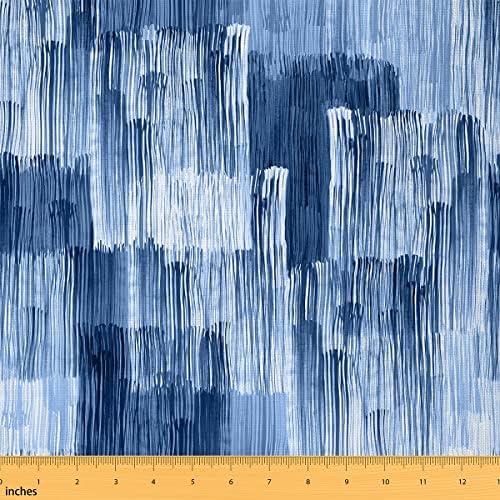 Mavi Ombre Kumaş Yard tarafından, Geometrik Döşemelik Kumaş, Çizgili Dekoratif Kumaş, yağış Kapalı Açık Kumaş, Yağlıboya