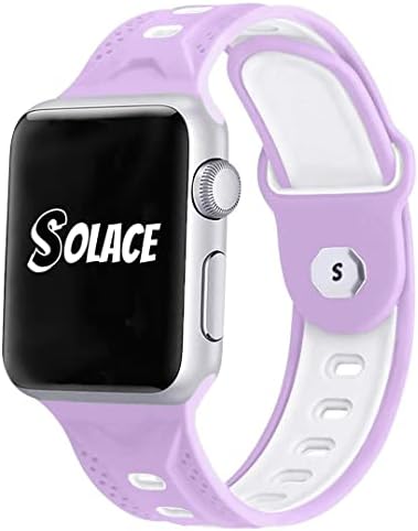 Solace Band Geo Bantları Yumuşak Silikon Nefes Sportif Apple saat kordonları Yoğun aktiviteler ve günlük Giyim Apple