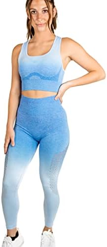 MAXXIM Egzersiz Setleri 2 Parça kadın Dikişsiz Spor Sutyeni Yüksek Belli Tayt Kıyafetler Yoga Koşu Gym Egzersiz