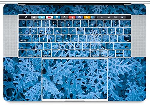 Vonna Vinil Çıkartma Cilt MacBook Pro 16 için Uyumlu 2019 M2 Pro 13 2022 Pro 13 2020 Retina 15 Hava 13 12 Mavi Dizüstü
