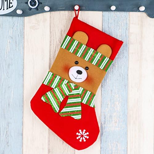 Noel Süslemeleri hediye Çantası Kolye hediye çantası Çorap Şömine Kolye Büyük Noel Şeker Depolama Çorap Redandgreenoldman