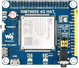 waveshare 4G/3G/2G/GSM/GPRS / GNSS HAT Ahududu Pi dayalı SIM7600G-H Destekler LTE CAT4 için 150mbps'ye kadar Downlink