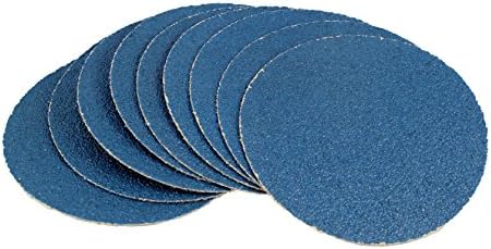 Karebac 6VDZ36 6 Mavi Zircona 36 Grit Ağır Kağıt Kanca ve Döngü Diskleri (50 Paket)