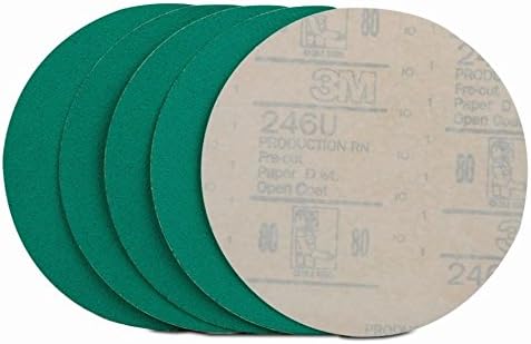 Stikit Ataşmanlı 3M Yeşil Kolordu Zımpara Diski, 31547, 40 kum, 6 inç, Paket Başına 5 Disk