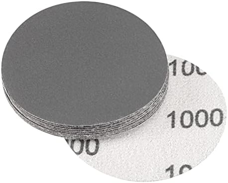 uxcell 3 İnç 600 Grit Zımpara Diskleri Islak / Kuru cırt cırt Silisyum Karbür Yuvarlak Akın Zımpara Kağıdı 10 Adet
