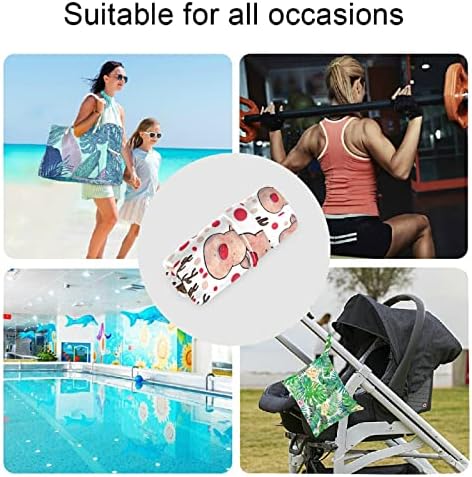 ZZXXB Komik Geyik Su Geçirmez Islak Çanta Kullanımlık Bez Bebek Bezi Islak Kuru fermuarlı çanta Cep Seyahat Plaj Havuzu